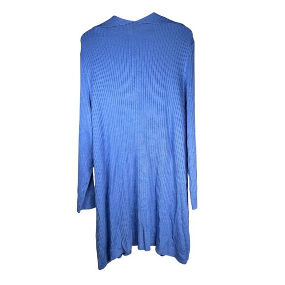 Soft Surroundings Soft Essentials Ribbed Sweater Tank Cardigan Set 3X Blue Stret - Picture 2 of 9